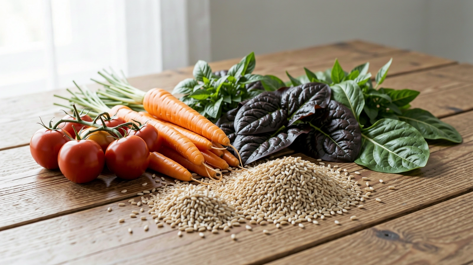 Frische natürliche Lebensmittel für eine gesunde Ernährung